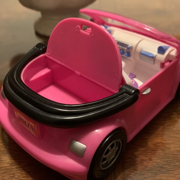 Polly Pocket Pink convertible Car Pollypockets doll Mattel 2000 vintage Play Toy - Picture 8 of 16